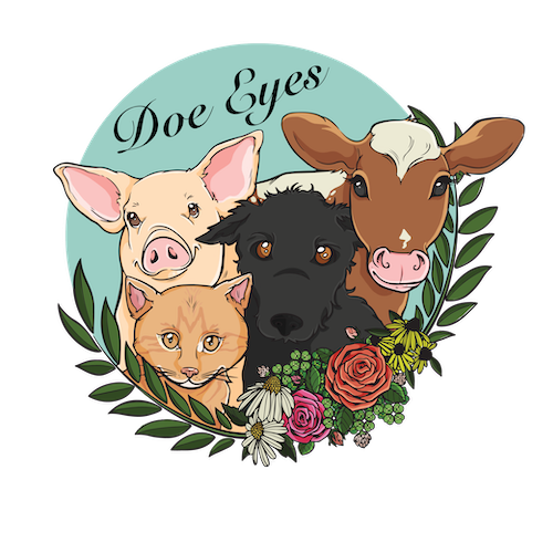 Doe Eyes Animal Sanctuary and Rescue Logo